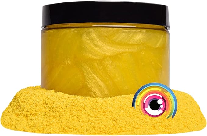 Eye Candy Pigments Premium Gold Mica Powder - 10k Gold (25gr) - for Epoxy, Resin, Soap, Paint, Woodworking, Acrylic Pouring, Bath Bombs, Fishing Lures - DIY Arts and Crafts Additive