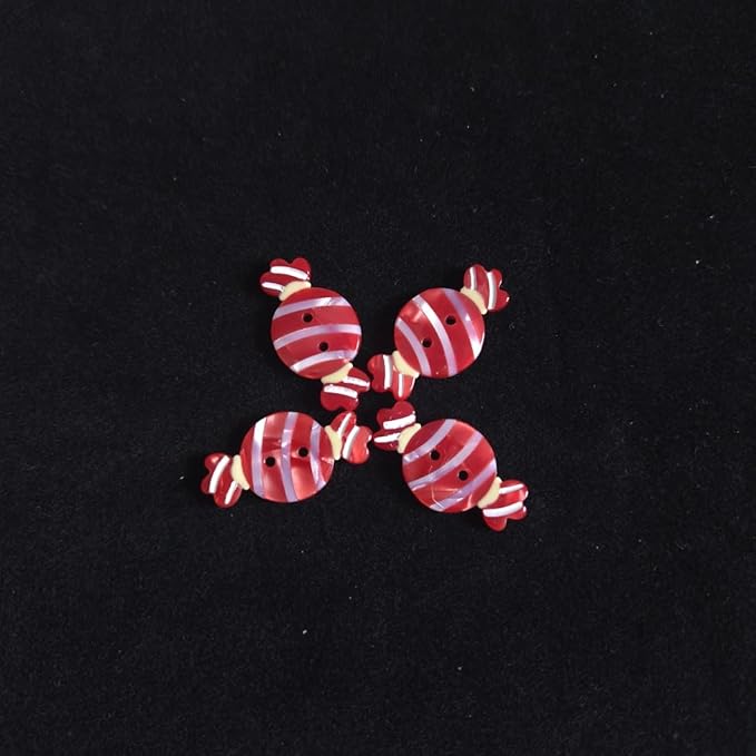 Cute Candy Buttons for Crafts,Acetate Button for Clothes,Cute Buttons for Sewing,Button Bulk,Pack of 4