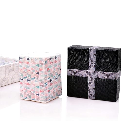 12 Rolls Washi Tape Set, Geometric Pattern Japanese Decorative Writable Washi Masking Tape for Scrapbook,DIY,Crafts,Gift