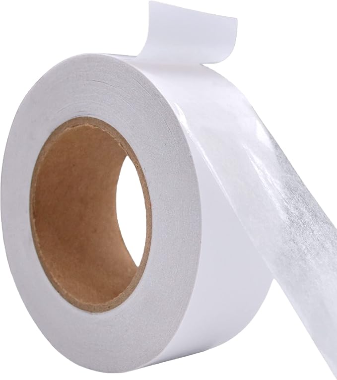 WOD DCTT32W Double Sided Adhesive Tissue Craft Tape - 2 inch x 55 yds. Acid Free, Permanent, & Heat Resitant - for Scrapbooking Paper, Cards, Origami, Ribbon, Glitter, and Boxes