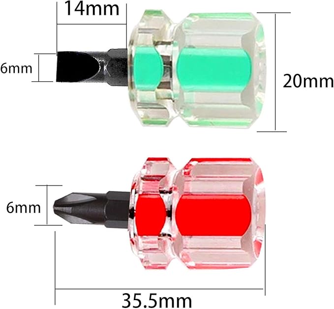 Buspoll sewing machine screwdriver ultra short flat head and Phillips screwdriver sewing machine tool concept