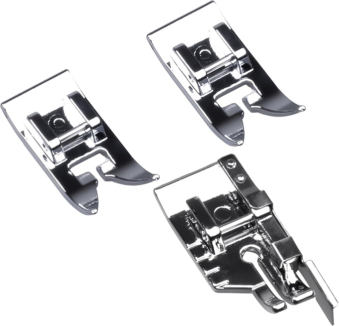 Zigzag Straight Stitch Foot 1/4'' Quilting Patchwork Presser Foot Snap On Foot for Brother,Singer,Janome,Kenmore,Babylock,Toyota,Etc Sewing Machines (Set1-ZigZag Presser Foot)
