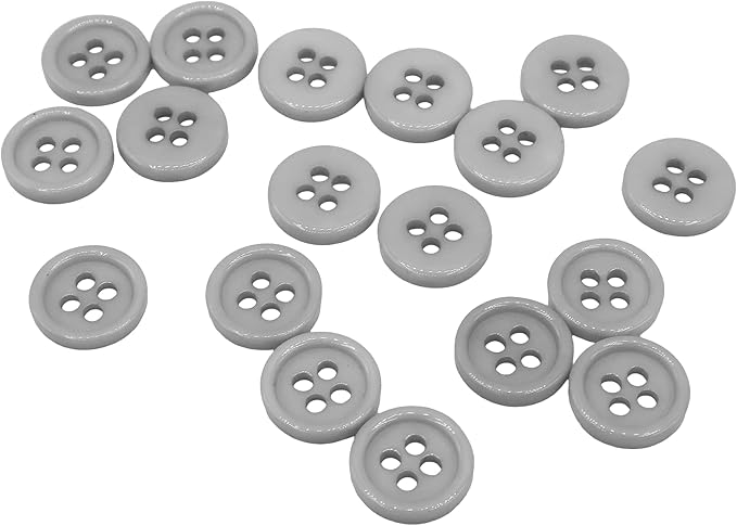 Mandala Crafts Gray Buttonhole Elastics Band Pants Waist Tightener for Jeans - 0.75 In 15 Yds Gray Elastic with Button Holes for Button Extender Waistband Belt