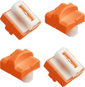 4Pcs Paper Cutter Replacement Blades with Individual Plastic Box Spring-Loaded Safeguard for A4 Black and White Paper Trimmer
