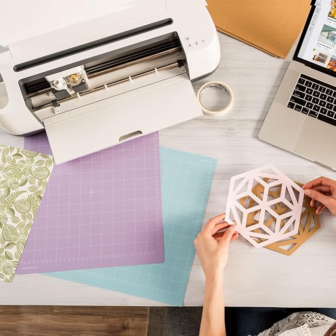 4 Pack Silhouette Cutting Mat, (12 x 12 Inch StandardGrip/LightGrip/StrongGrip/FabricGrip) Cutting Mat, Replacement Cutting Mat for Scrapbooking, Quilting, Crafts Project