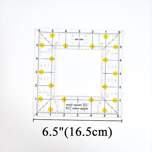 2Pcs Acrylic Quilting Rulers - 2 Different Size Durable Patchwork Templates for Sewing, DIY Clothing & Stitching, Essential Square Ruler for Crafting