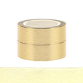 NatSumeBasics Gold Foil Washi Tape Thin Metallic 2pcs 0.6" x 32ft. Masking Tapes Decorative Golden Tape for Crafts Gift Wrapping Decoration DIY (Gold)