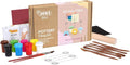 Jovi - DIY Air Dry Kit & Clips - Pottery Kit for Adults, Making Photo Holder with White Air Dry Clay + Paints, Sculpting Tools, Step-by-Step Guide and Video Tutorial, Starter Set for Beginners