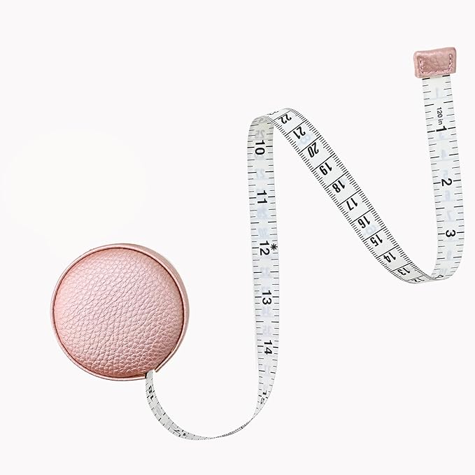 3m/120 Tape Measure Body Measuring Tape for Body Cloth Tape Measure for Sewing Fabric Tailors Medical Measurements Tape Dual Sided Cloth Tailor Craft Ruler Retractable(Pink)