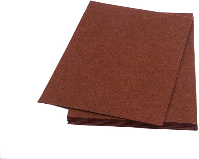 YYCRAFT Stiff Felt Sheets Thick Felt 9 Inch X 12 Inch - 12 Pcs Pack, Brown