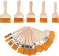36-Piece Art Paint Brush Set - Versatile Flat Hake Brushes with Durable Nylon Bristles for Watercolor, Varnish, Ceramic and Pottery Painting - Perfect Assortment for Artists(1-12#)