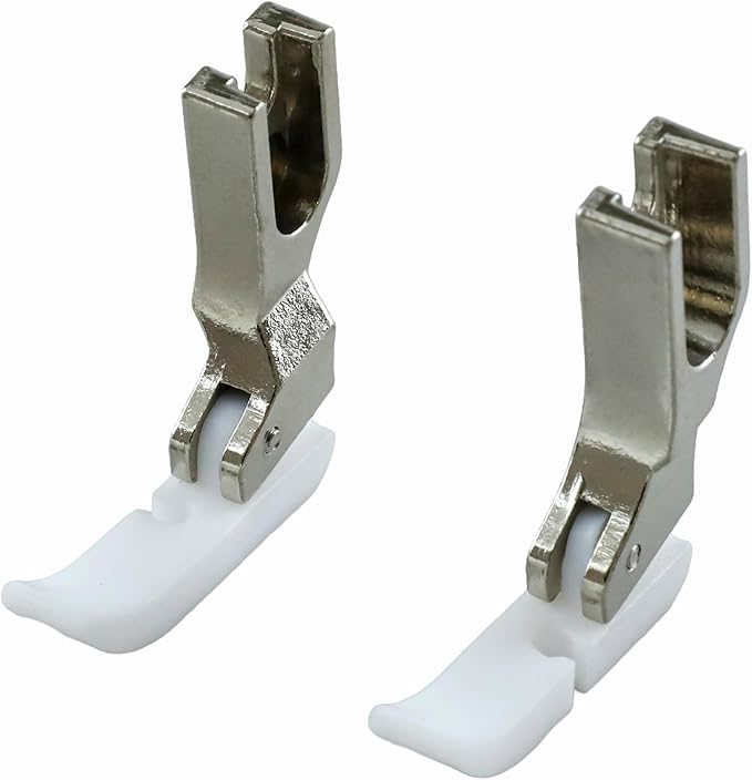 Blooy - T36N+T36LN Narrow Zipper Presser Foot with Teflon Bottom Fit All Industrial 1-Needle Lockstitch Sewing Machines JUKI, Brother, Jack, Consew, Singer (Pack of 10 PCS)