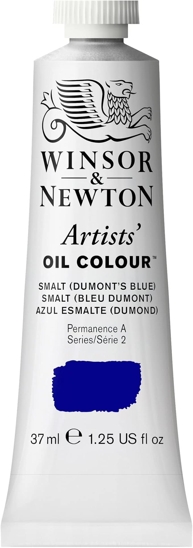 Winsor & Newton Artists' Oil Color, 37ml (1.25 oz) Tube, Smalt (Dumont's Blue)