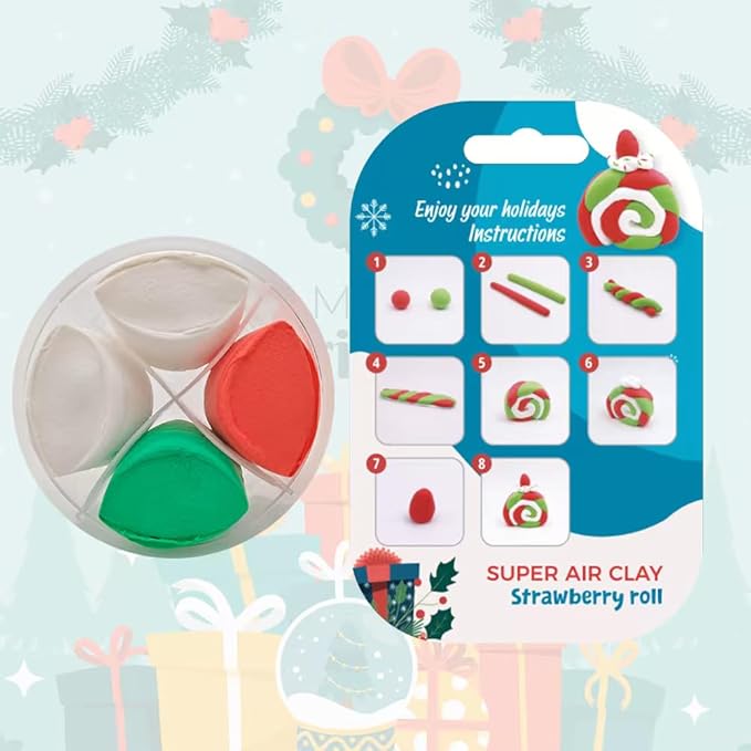 Air Dry Clay Kit for Kids-Christmas Gifts for Kids,12 Boxes Modeling Magic Clay Kit with Sculpting Tools Tutorials. A Christmas Gift Suitable for Christmas, Family Gatherings and for Children