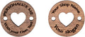 callie Personalized Wooden Clothing Labels Button with Your Name/Shop Name/Slogan, Handmade Tags Gift for Mother Grandma Crafts Knitting Sewing Crocheting Lovers