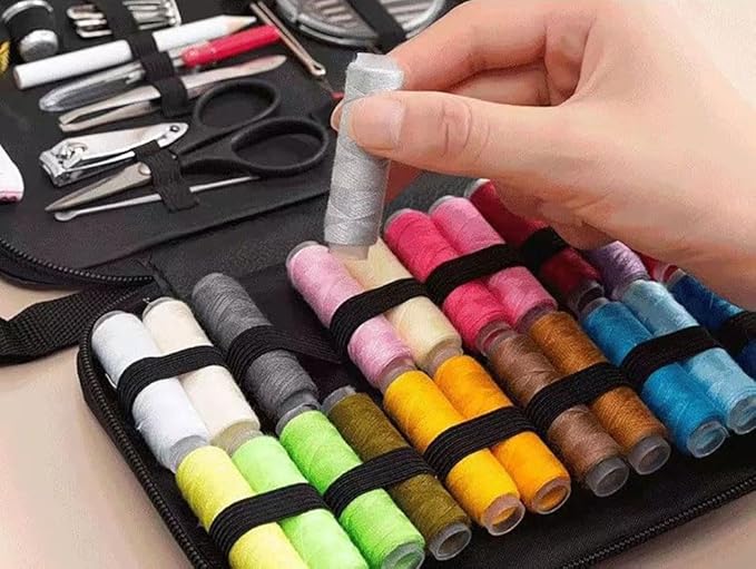 Sewing Kit for Adults, 205Pcs Professional Sewing Supplies Accessories with Tailor Scissors,Premium Sewing Supplies Set 30 Needles,Yarn Snips and More for Travel Home Beginners (205)