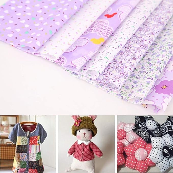 Colored Craft Felt Fabric Patchwork Cotton Sheets 50 Pieces 20 x 20cm,Assorted Color Stiff Sewing Material Squares Nonwoven Patchwork Sewing DIY Craft Polyester Patterned Felt Fabric Sheets