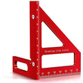 3D Multi-Angle Measuring Ruler, High Precision 45/90 Degree Aluminum Alloy Woodworking Square, Layout Tool with Scale for Carpentry, Engineering & DIY Projects