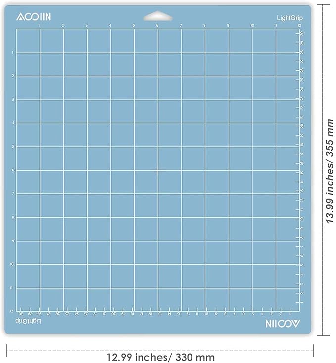 AOOIIN 12 x 12 inch LightGrip Cutting Mat for Cricut Explore One/Air/Air 2/3/4/Maker/Maker 3/Maker 4 Adhesive Non-Slip Cut Mats Replacement Accessories for Cricut, 3 Pack