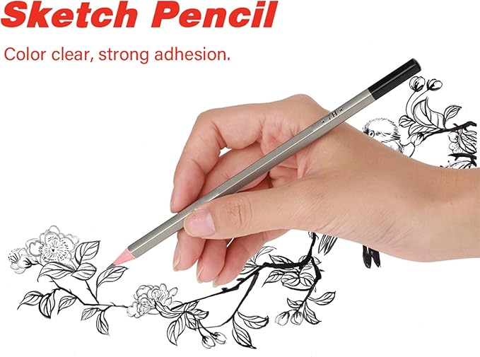 24Pcs Drawing Sketching Pencils Set, Graphite Pencils(14B - 9H), Art Pencils for Sketching, Shading, Artist Pencils for Beginners & Pro Artists