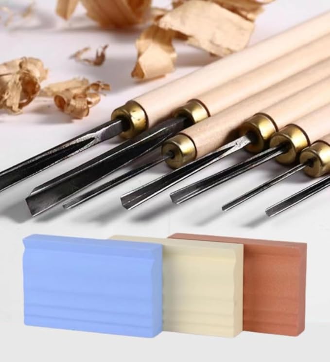 Sharpening Stones for Wood Carving Tools - Whetstones Wood Carvers Sharpener -Gouge Sharpening Stone 280 & 1000 & 3000 Grit