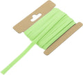 MECCANIXITY 1/4 Inch Double Fold Bias Tape Continuous Bulk Cotton Bias Tape for Sewing Seaming Quilting Hemming Binding Crafts (Green 6 Yards)