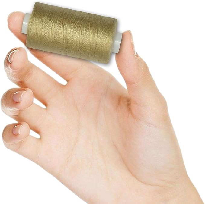 All Purpose Sewing Thread-2 Spools of Hand Polyester Sewing Thread for Sewing Machine for Hand and Machine Sewing(Light Mocha Brown, 2 spools)