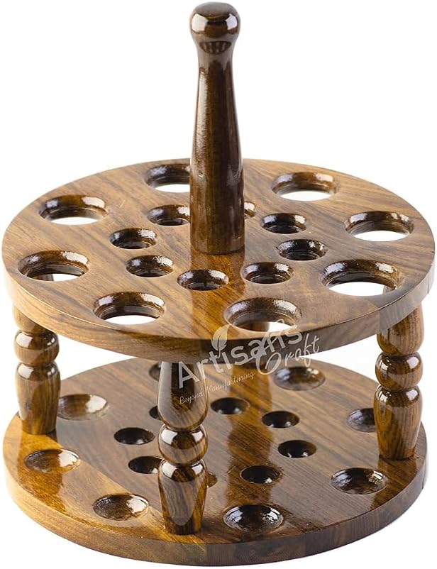 ArtsyCraftIn | Wooden Handmade Crochet Hooks Holder for Ergonomic Crochet Hooks Knitting & Crocheting Needles-Extra Long Crochets Holder - (Only Crochets Holder)