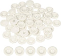 HARFINGTON 50pcs Sewing Button 28mm (1-1/8 Inch) 4 Holes Resin Thickened Round Crafting Replacement Buttons for Clothing DIY Crafts Decoration, White