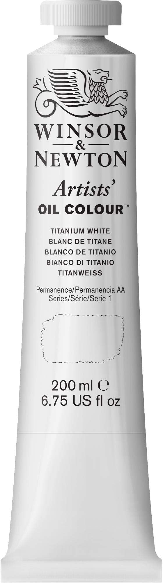 Winsor & Newton Artists' Oil Color, 200ml (6.75 oz) Tube, Titanium White