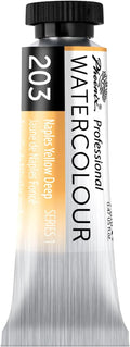 PHOENIX Professional Watercolor Paint Single Tube - 0.47 Fl Oz / 14ml - Naples Yellow Deep