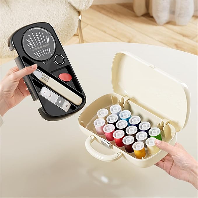 Used Green Sewing Project Kit, Travel Family Sewing Supplies Repair Kit Portable Small Traveler Sewing Kit Sewing Thread Accessories DIY Sewing Supplies Organizer (Used Green)