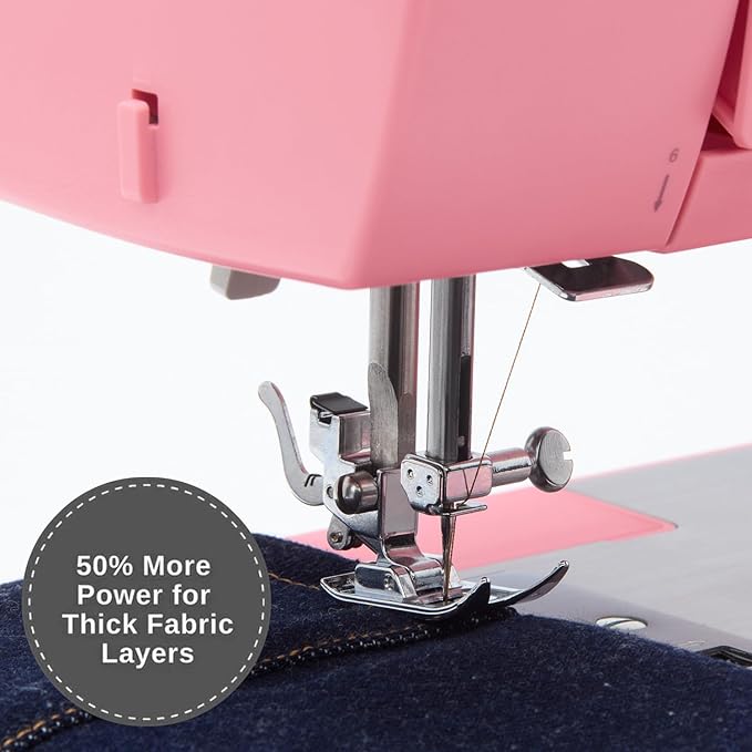 SINGER 4411 Heavy Duty Pink Sewing Machine with Accessories | High Speed, 69 Stitch applications, Strong Motor, Metal Frame, LED Light & 4-Step Buttonhole
