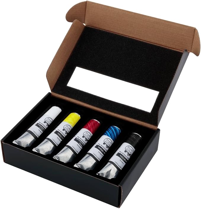 Tusc & Pine Artist Oil Paint - 40 ml Set of 5 - Mixing Colors - Non-Yellowing, Rich & Creamy Consistency, Maximum Pigment Load, Small Batch Milled Oil Paints Developed for Professional Artists