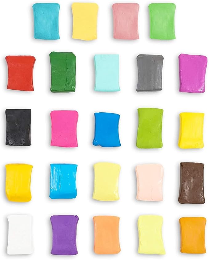 24 Colors Polymer Clay, Oven Bake Modeling for DIY Crafts