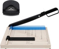 A4 Paper Cutter,12" Titanium Blade Guillotine Trimmer with Corner Rounder,12-Sheet Capacity for Cardstock, Vinyl, Photos, Crafts, Labels & Coupons