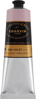 Charvin Extra Fine Professional Acrylic Paint - Ash Violet, 150ml Tube, Triple-Milled, Lightfast Pigments, Open Stock Artist Acrylic Paints in Nature-Inspired Hues