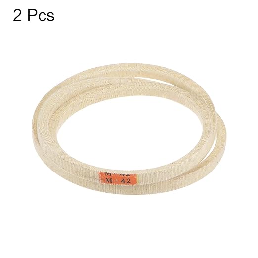 HARFINGTON 2pcs M42 Industrial Sewing Machine Belt 42" Outer Girth Rubber Triangle V-Belt