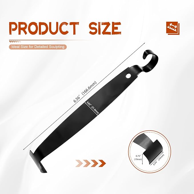 Pottery Trimming Tools, Double-Ended Clay Sculpting Tool with Sharpened Edges, Ceramic Tools for Wheel Trimming, Smoothing & Detail Work, Professional Pottery Supplies for Artists & Crafters