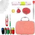 2025 New Big Eye Steel Needles Set, Sewing Kit Storage Box DIY Embroidery Crafting Kit Tool, Upgrade Needle Thread Hand Steel Sewing Needles Kit Fix Anything Anytime Portable (Pink)