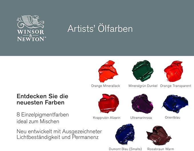 Winsor & Newton Artists' Oil Color, 37ml (1.25 oz) Tube, Orange Laque Mineral