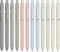12 Pcs Gel Pens 0.5mm Quick Dry Black Ink Pens Fine Point Smooth Writing Pens, Cute Office and School Supplies Gifts for Women Teacher Students (12 Pcs Morandi Gold and Silver)