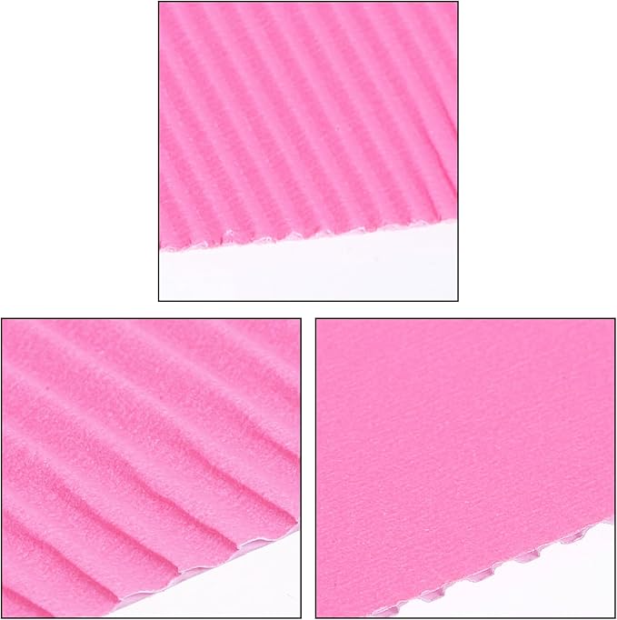 uxcell 10pcs Corrugated Cardboard Paper Sheets,Pink,14 inch x 10inch,for Craft and DIY Projects