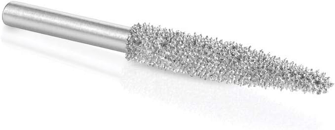 Kutzall Original Taper Rotary Burr, 1⁄8" Shaft, Coarse - Wood Carving Bit for Dremel, Foredom, DeWalt, Milwaukee. Abrasive Tungsten Carbide, 1⁄8" (3.1mm) Head Dia. X 7⁄8" (22.2mm) Length, T-18-E
