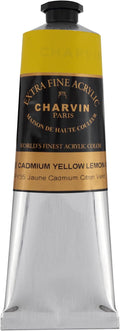 Charvin Extra Fine Professional Artist Acrylic Paint Colors, Nature Themed Hues, 150ml Cadmium Lemon Yellow Genuine