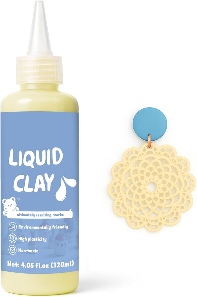 120ml Skin Color Liquid Polymer Oven-Bake Clay, Baking Molding, Very for DIY Decorations, Jewelry, Toys, Household Items