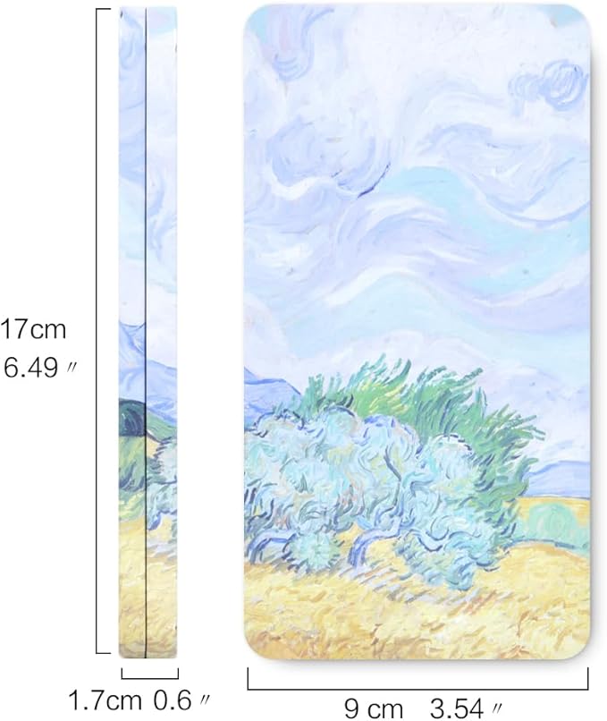 Portable Watercolor Tins Paint Palette with 40Pcs Empty Half Pans and Magnetic Squares, Small Travel Metal Paint Box with Acrylics Painting Art Drawing.Wheat Field