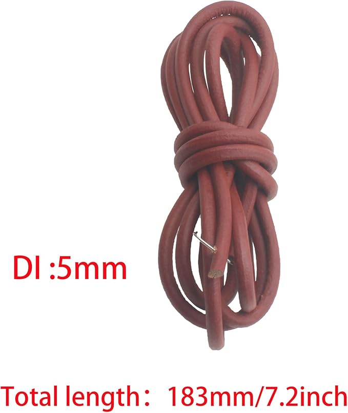 FDXGYH 2 Pcs Treadle Sewing Machine Belt Brown Leather Sewing Machine Belt Cow Leather Belt Antique Treadle Parts with Hook for Universal Pedal Sewing Machines