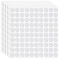 600pcs Small Foam Furniture Pads, Self-Adhesive EVA Foam Dot Circles, White Round Furniture Stickers for Desks Drawers Vases Photo Frames Cabinets Doors Candlesticks- B Styles