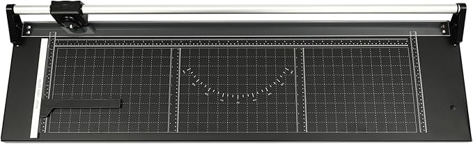 Precision Manual Rolling Paper Trimmer, 36-inch Paper Cutter, Heavy Duty Office Cutting Machine with Magnetic Ruler, Accurate & Stable Cutting